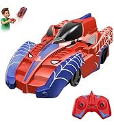 Humzo Spider Hero Wall Climbing Car Remote Control Kids Toy, 360° Rotating Remote Control Car wit...