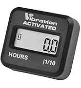 Runleader Digital Mini Vibration Activated Hour Meter, Signal Wireless Detect,Maintenance Reminde...