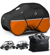 LIBZAKI UTV Cover,420D Waterproof UTV Covers 2-3 Seater/4-6 Seater Heavy Duty for Polaris Ranger ...