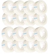 Minghaoda 16 Rolls Transparent Tape Invisible Tape Clear Tape for Office Home School Use, 3/4 x 1...