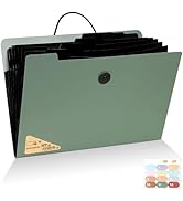 SAYEEC Expanding File Folder, 13 Pockets Accordion File Organizer with 12 Labels, Expandable Plas...