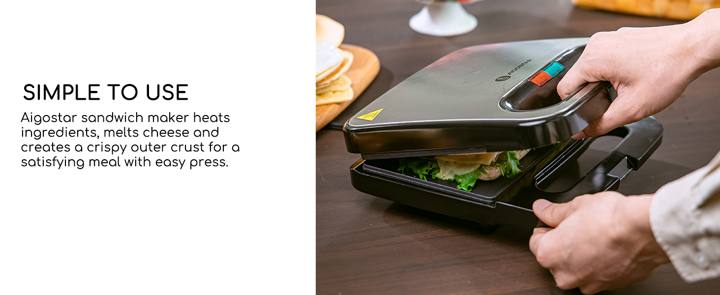sandwich press tostadora de pan grilled cheese maker