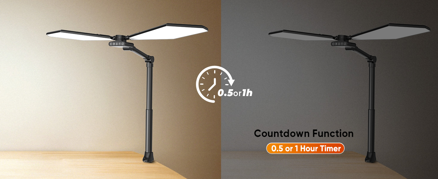 Desk lamp with clamp