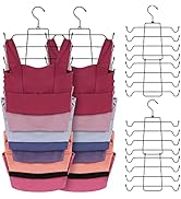 ZEDODIER Tank Tops Hangers,Bra Hanger 4 Pack Metal Space Saving Hanger Bra Tank Top Holder Closet...
