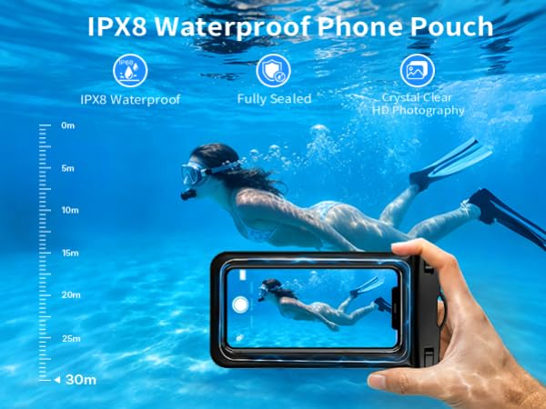 Floating Waterproof Phone Pouch with Inner Pocket