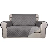 PureFit Reversible Quilted Sofa Cover, Water Resistant Medium Slipcover Furniture Protector, Wash...