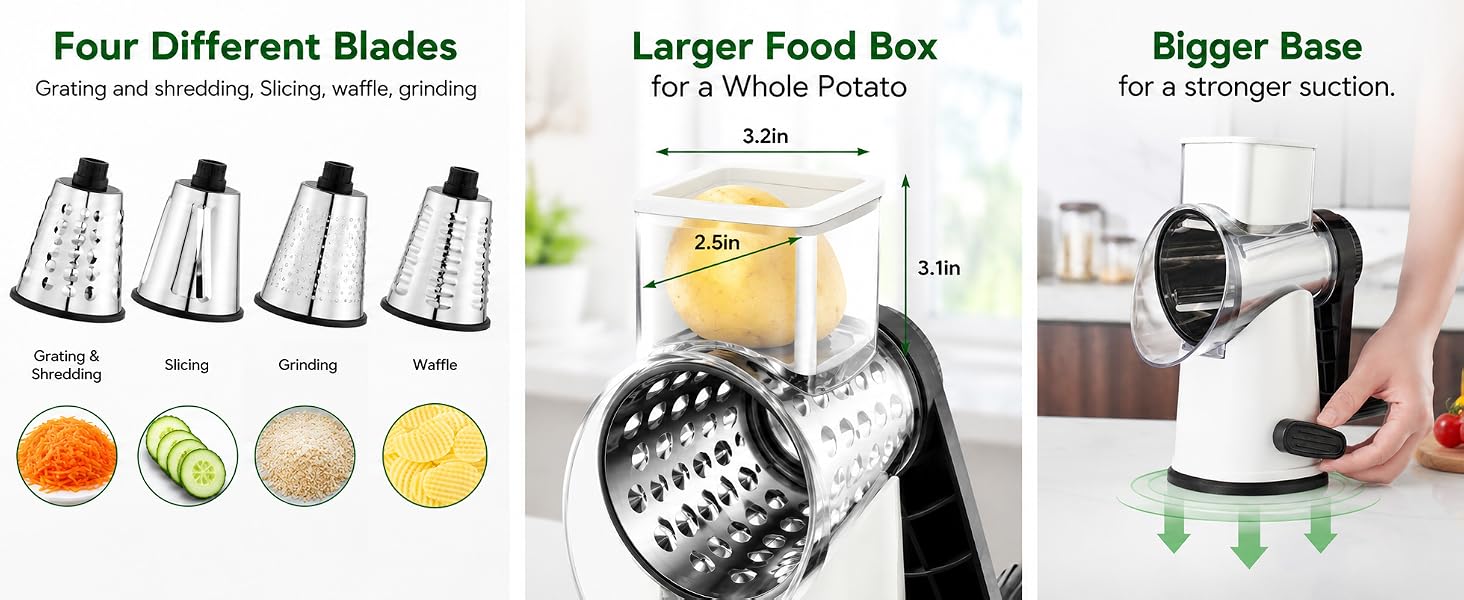 white cheese shredder