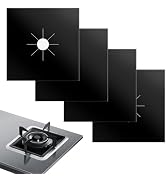 ACPULSE Stove Burner Covers for Gas Stoves (4-Pack) – Non-Stick, Heat-Resistant Gas Range Protect...