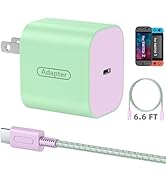 Switch 2 Charger with 6.6FT/2M USB-C Cable - 60W AC Power Adapter, Support 4K TV Dock & PD3.0 Fas...