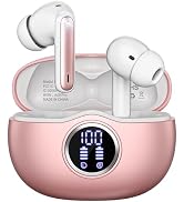 Fhumsh Wireless Earbuds, Bluetooth 5.3 Headphones HiFi Stereo 50H Playback LED Digital Display Ea...