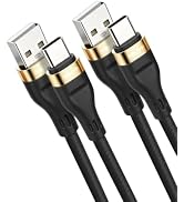 USB C Cable Fast Charging,USB A to Type C Long Cord (2Pack 10FT) TPE Rubber | SIIIUYF,Upgraded Ex...