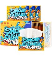COZGO Shoe Cleaner Wipes, Shoe Cleaning Wipes for Sneakers, Leather, Canvas, Portable On-the-Go S...