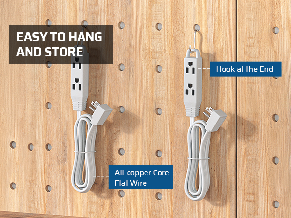 3 outlets extension cord