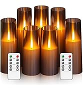 kakoya Flameless LED Candles Upgraded Realistic Flickering Flame,7Pcs Battery Operated Candles wi...