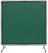 VEVOR Welding Screen with Frame, 6' x 6' Welding Curtain Screen, Flame-Resistant Vinyl Welding Pr...