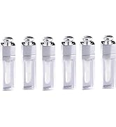 WLngtv 6 Pcs Clear Lip Gloss Tubes, 3ml, Empty Lip Gloss Tubes Containers Clear Refillable Lip Ba...