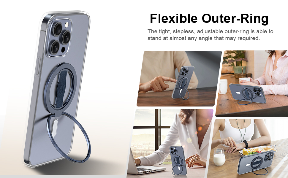 EWA MagSafe Cell Phone Ring Holder Kickstand