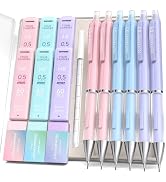 Four Candies 0.5 mm Mechanical Pencil Set - 6PCS Cute Pencils with 360PCS HB&2B Lead Refills, 3PC...
