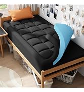 ELEMUSE Twin XL Dorm Dual Layer 3 Inch Memory Foam Mattress Topper for College, Dorm Room Essenti...