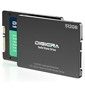 DIGIERA CAS100 512GB SATA III SSD, 2.5" Internal Solid State Drive Up to 510MB/s, SATA 6Gb/s Inte...