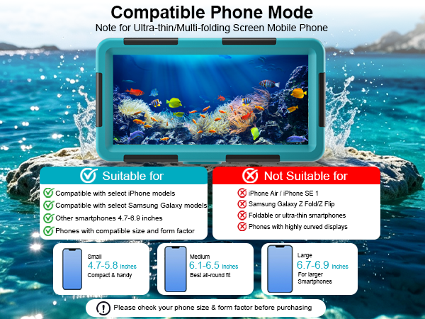 Underwater Phone Case for Snorkeling