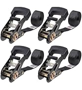 Ayaport Endless Ratchet Straps (No Hooks) 1" x 8' Heavy Duty Small Ratchet Tie Down Straps 1860lb...