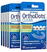 OrthoDots CLEAR – Moisture Activated Braces Wax Alternative for Pain Caused by Braces, Clear Alig...