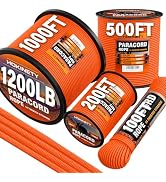 HOKINETY 1200 Paracord Rope - 4.4mm 14 Strand Nylon Parachute Spool para Cord Lanyard for Outdoor...
