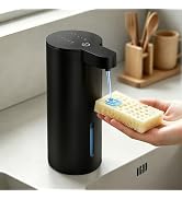Touchless Automatic Liquid Soap Dispenser, Stainless Steel, 4 Levels Adjustable, Type-C Rechargea...
