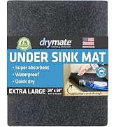 Drymate Premium XL Under Sink Mat, Waterproof Cabinet Protection Mats for Kitchen & Bathroom, Abs...