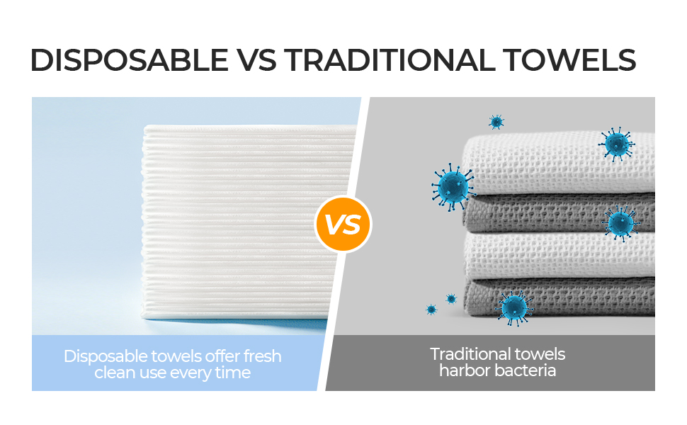 disposable vs traditional towels fresh clean cotton tissues