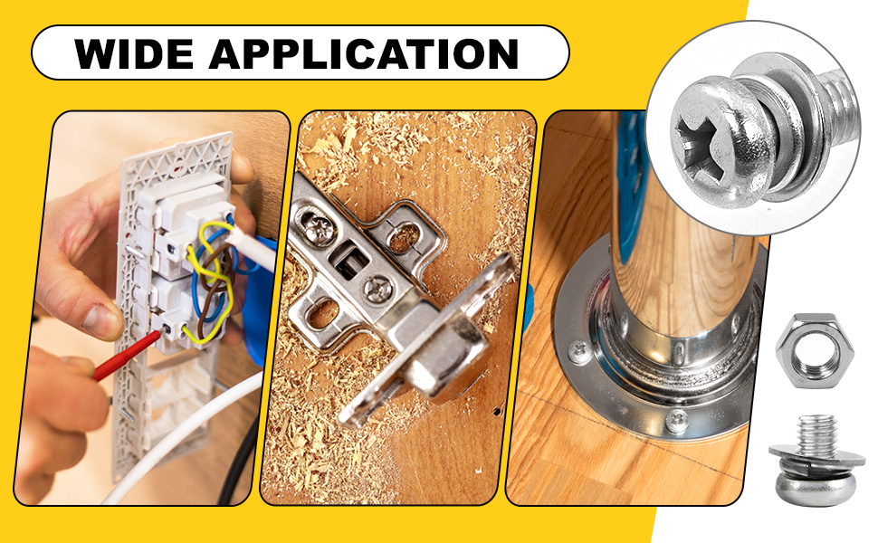 phillips pan head machine screws wide application