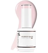 Nicedeco Hema Free Rubber Base Gel for Nails Cruelty Free Vegan Nude Pink Rubber Gel U V Color Ba...