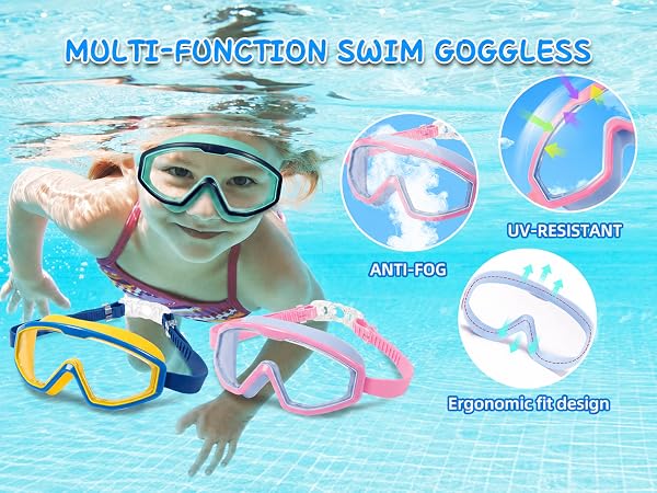 kids goggles for swimming 8-12