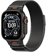 BXUXOHS Milanese Loop- Compatible with Apple Watch Ultra 3 2 1 Band for Men 49mm 46mm 45mm 44mm 4...