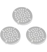 (3 Pack)3-1/2" Commercial Sink Drain Strainer Replacement, Waste Drain Cover Screen, Flat Straine...