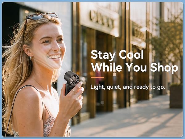 portable handheld fan