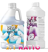 INCLY 0.75 Gallon Deep Pour Epoxy Resin Kit, High Gloss & Bubble Free 2 to 4 Inch Depth Art Resin...