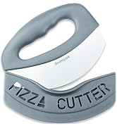 HFLYJPYW Premium Pizza Cutter Food Chopper-Super Sharp Stainless Steel Pizza Cutters Rocker/Slice...