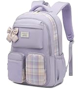 VANKANY School Backpack for Teen Girls Cute Bookbags Middle High School College Laptop Bags Women...
