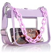 HAUTOCO Clear Bag Stadium Approved Clear Concert Purse for Women Clear Crossbody Handbag for Conc...