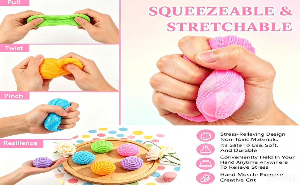 Fuzz Squishy Stress Ball