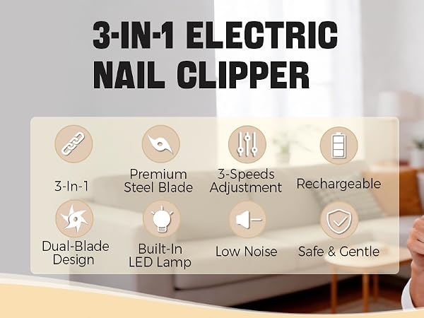 Electric nail clipper