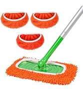 ZHAYAO Reusable 100% Coral Fleece Mop Pads Compatible with Swiffer Sweeper Mop, Wet and Dry Flat ...