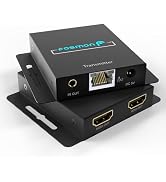 Fosmon HDMI Extender Over Ethernet Over Single Cat5/6/7 Cable up to 164-230ft / 50-70m, HDMI Exte...
