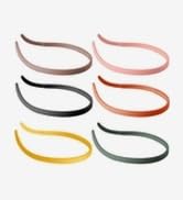 6Pcs Mixed Colors No Pressure Headbands - Soft Elastic Hair Bands, Lightweight Narrow & Comfortab...