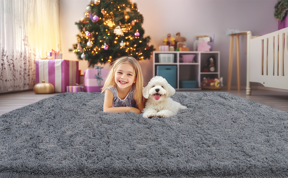 grey kids rug