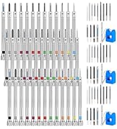 39pcs Precision Screwdriver Set 0.6-2.0mm High Hardness Steel Micro Cross Screwdriver Kit for Wat...