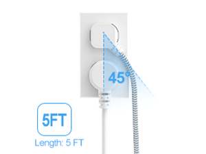 flat plug extension cord