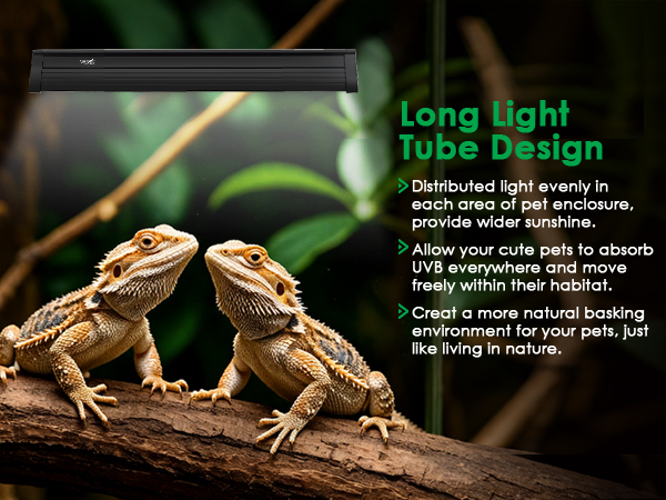 t5 10.0 uvb reptile light fixture